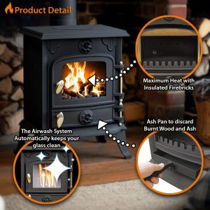 5kw cast iron multifuel stove