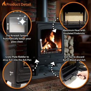 5kw steel eco multifuel stove