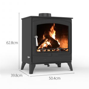 8.5kw steel eco multifuel stove + firewood starter kit