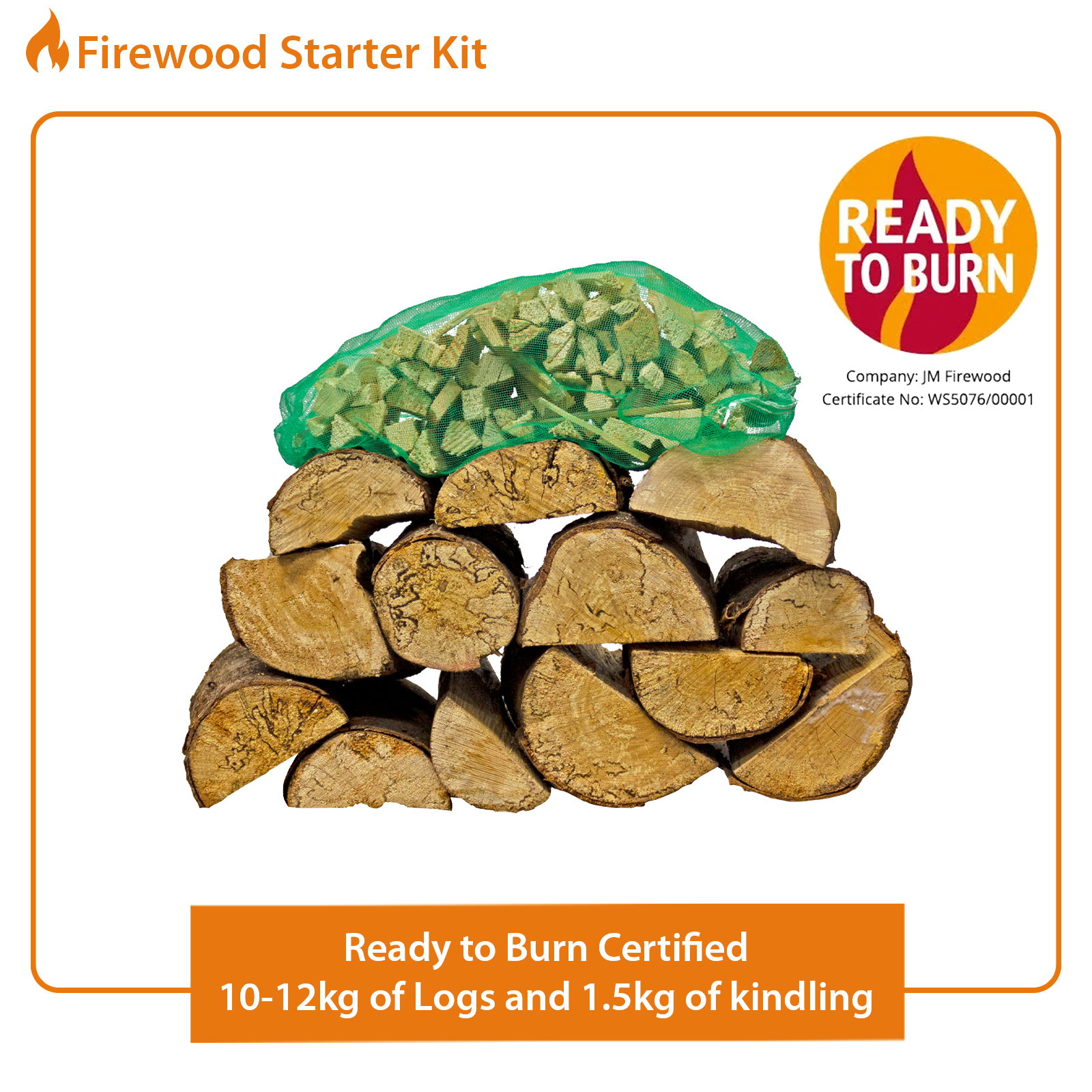 8.5kw steel eco multifuel stove + firewood starter kit