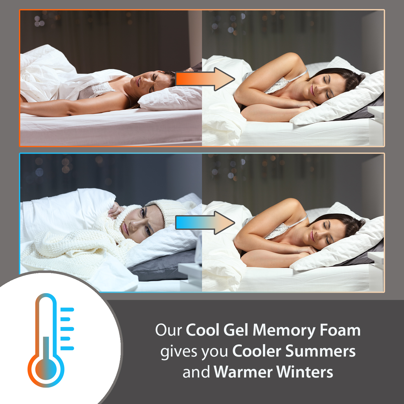 tranquil single medium cool gel memory foam pocket sprung mattress