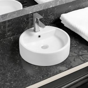5414 ceramic 121cm mid edge double inset basin with oval bowl