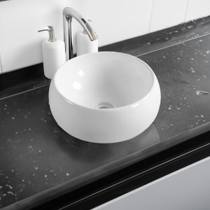 5409 ceramic 51cm thick edge inset basin with scooped full bowl
