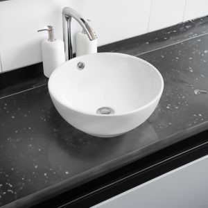 7467 ceramic vert coned countertop basin