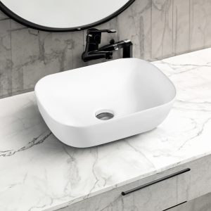7840 ceramic vert oblong countertop basin