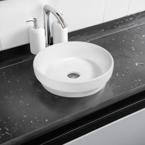 5409 ceramic 100.5cm thick edge inset basin with scooped full bowl
