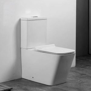 5004 ceramic 81cm mid edge inset basin with dipped bowl