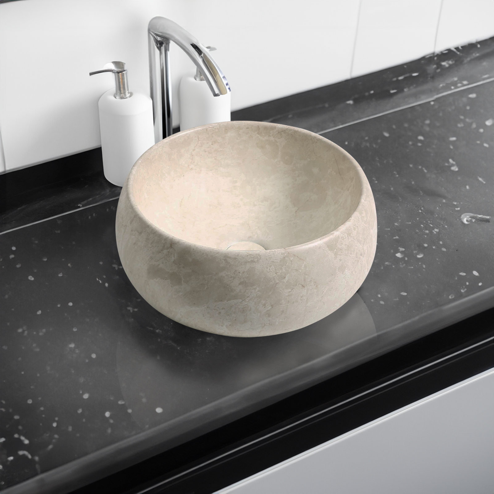 4024a ceramic 61cm thin edge inset basin with rectangular bowl