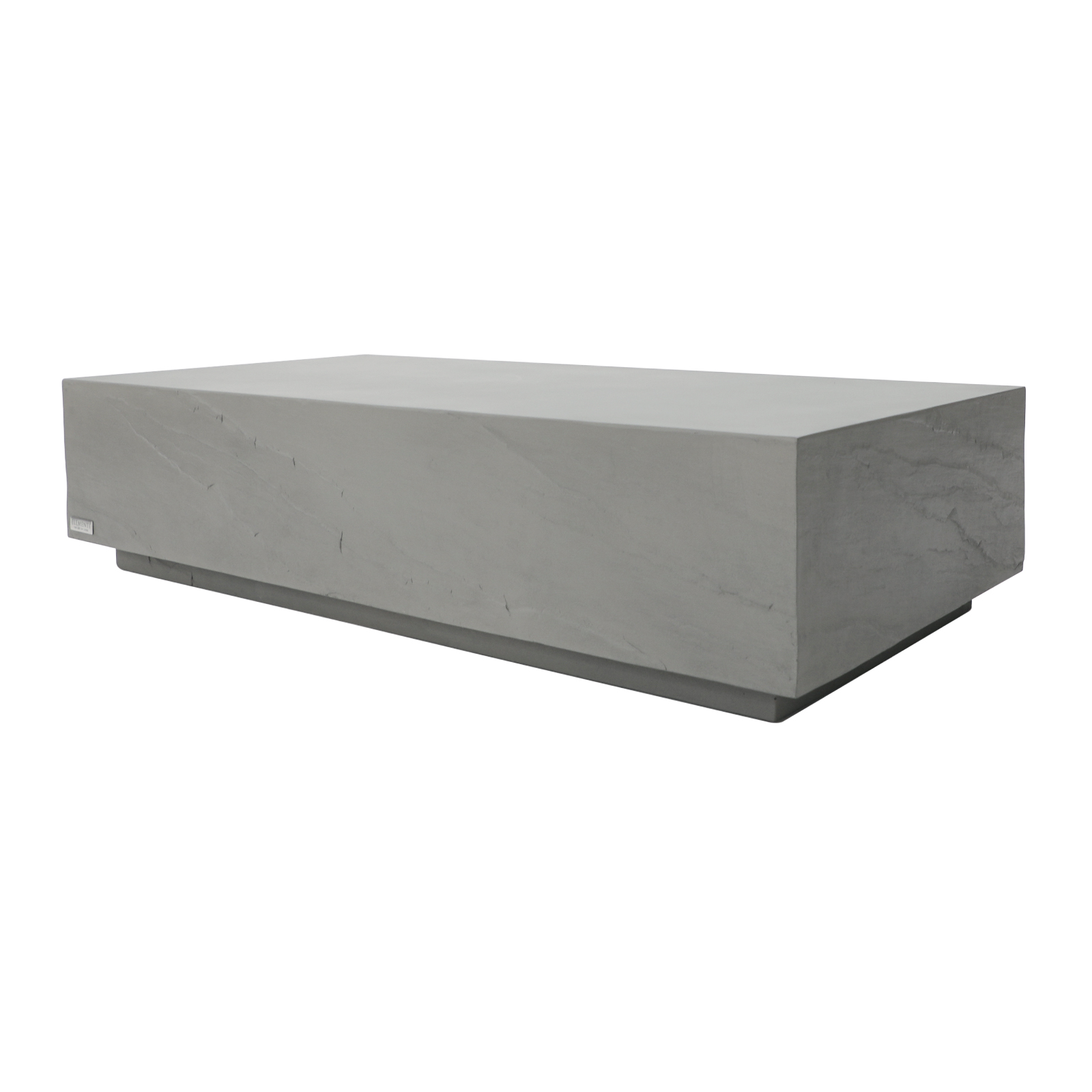 colorado grc rectangular coffee table in space gray