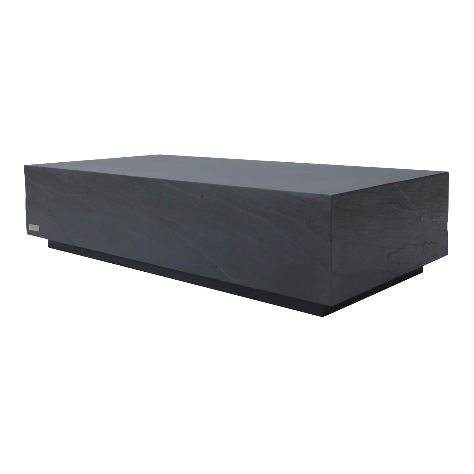 colorado grc rectangular coffee table in slate black
