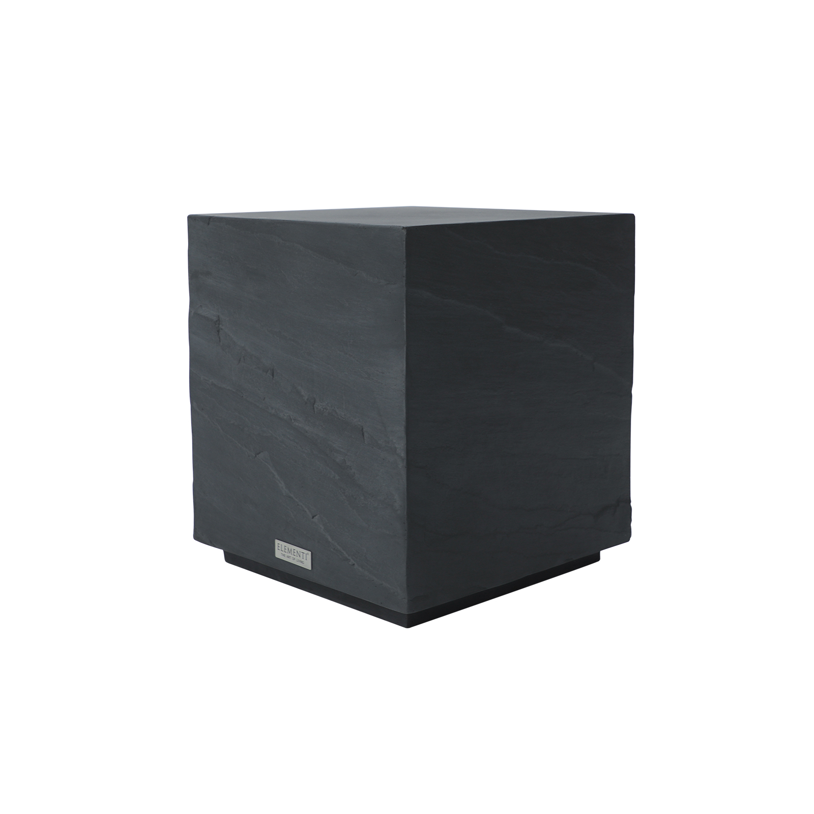 colorado grc side table in slate black