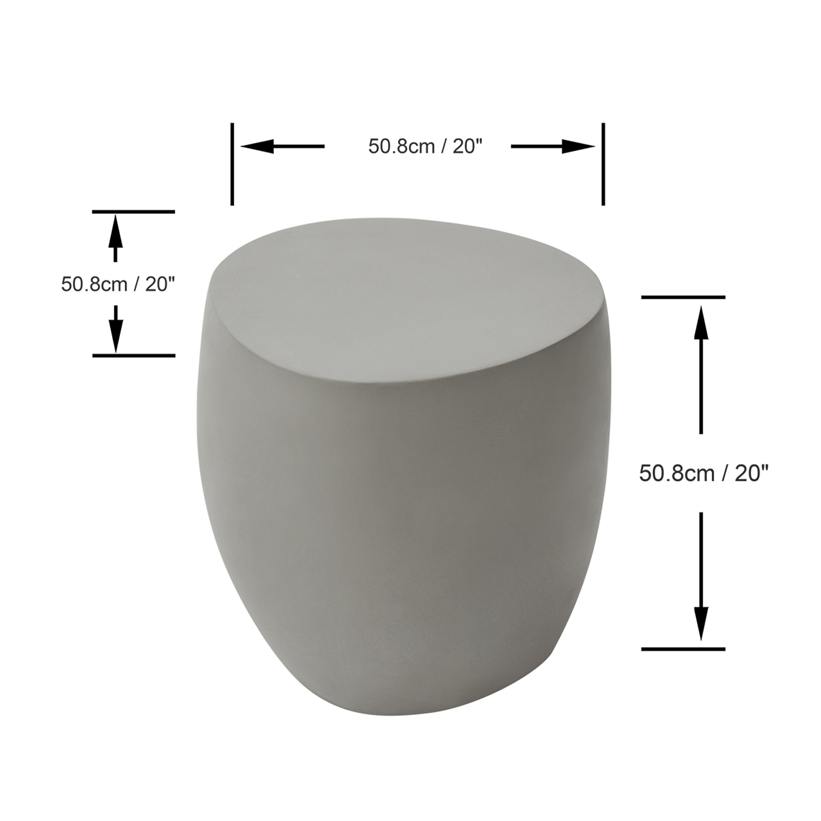 ikaria grc side table in space gray