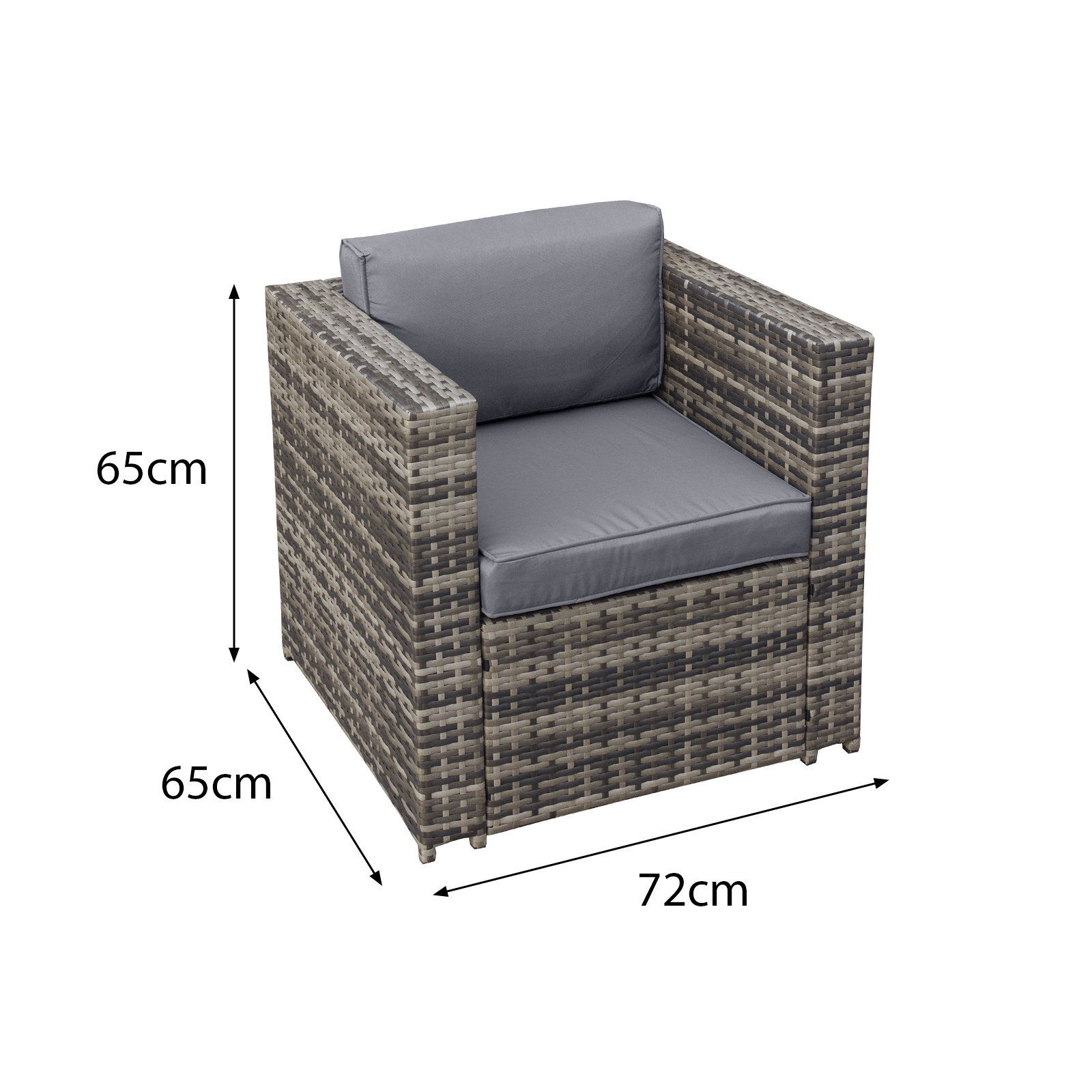 malta rattan 2 seat twin chair set in walnut grey