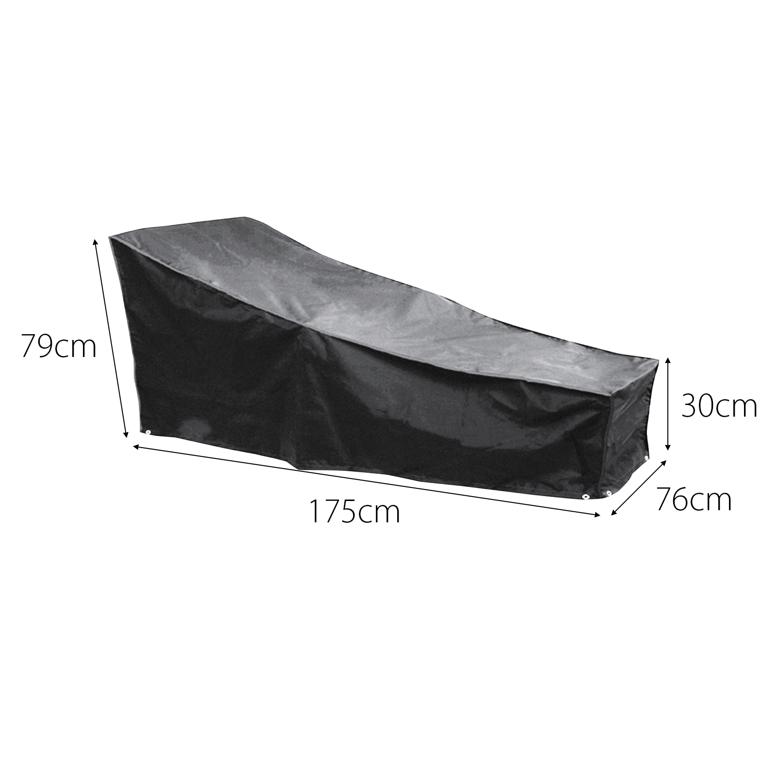 ezbreathe sun lounger cover in black