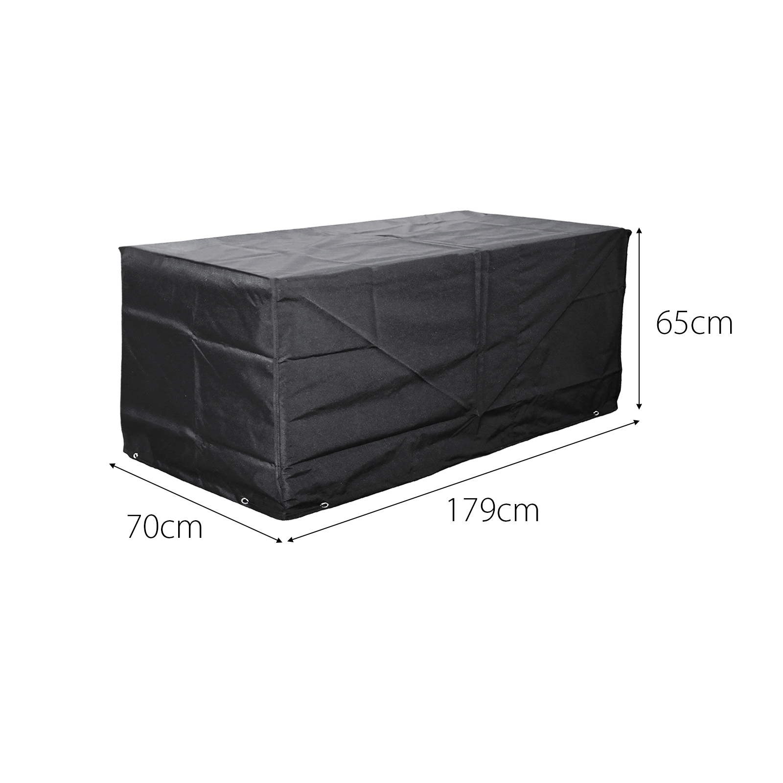 ezbreathe malta 3 seat sofa cover in black