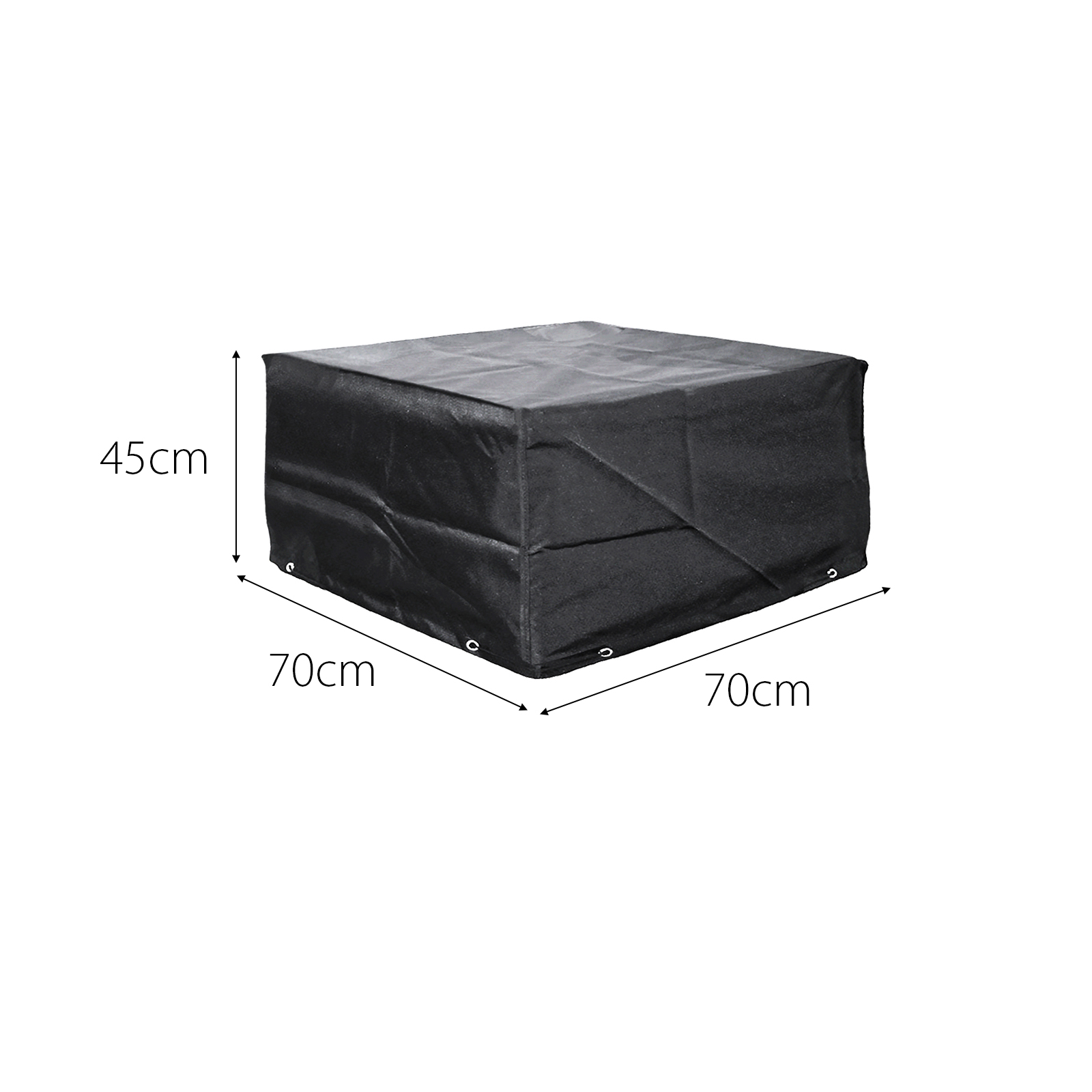ezbreathe malta footstool cover in black