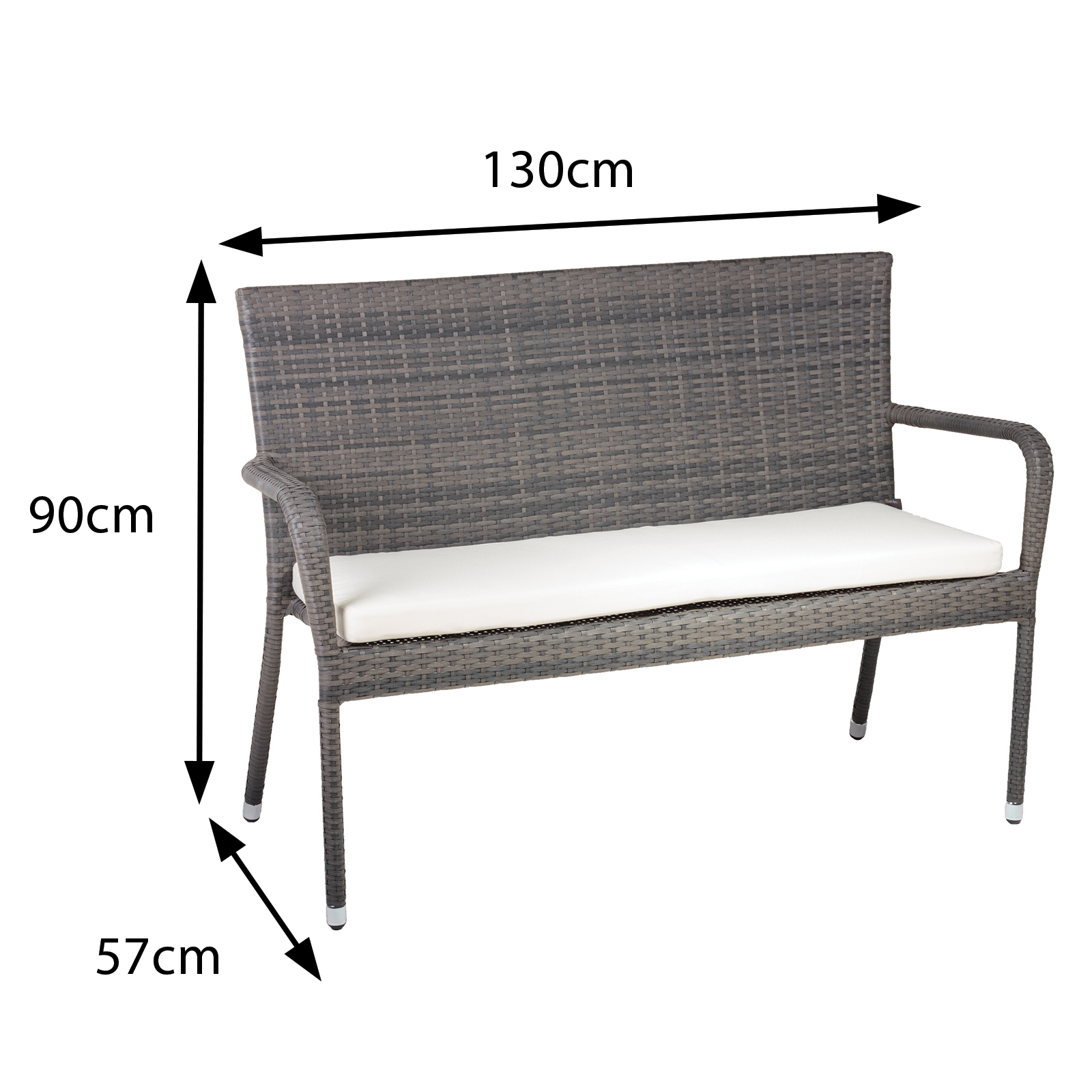 winchester rattan 4 seater lounge set in walnut natural