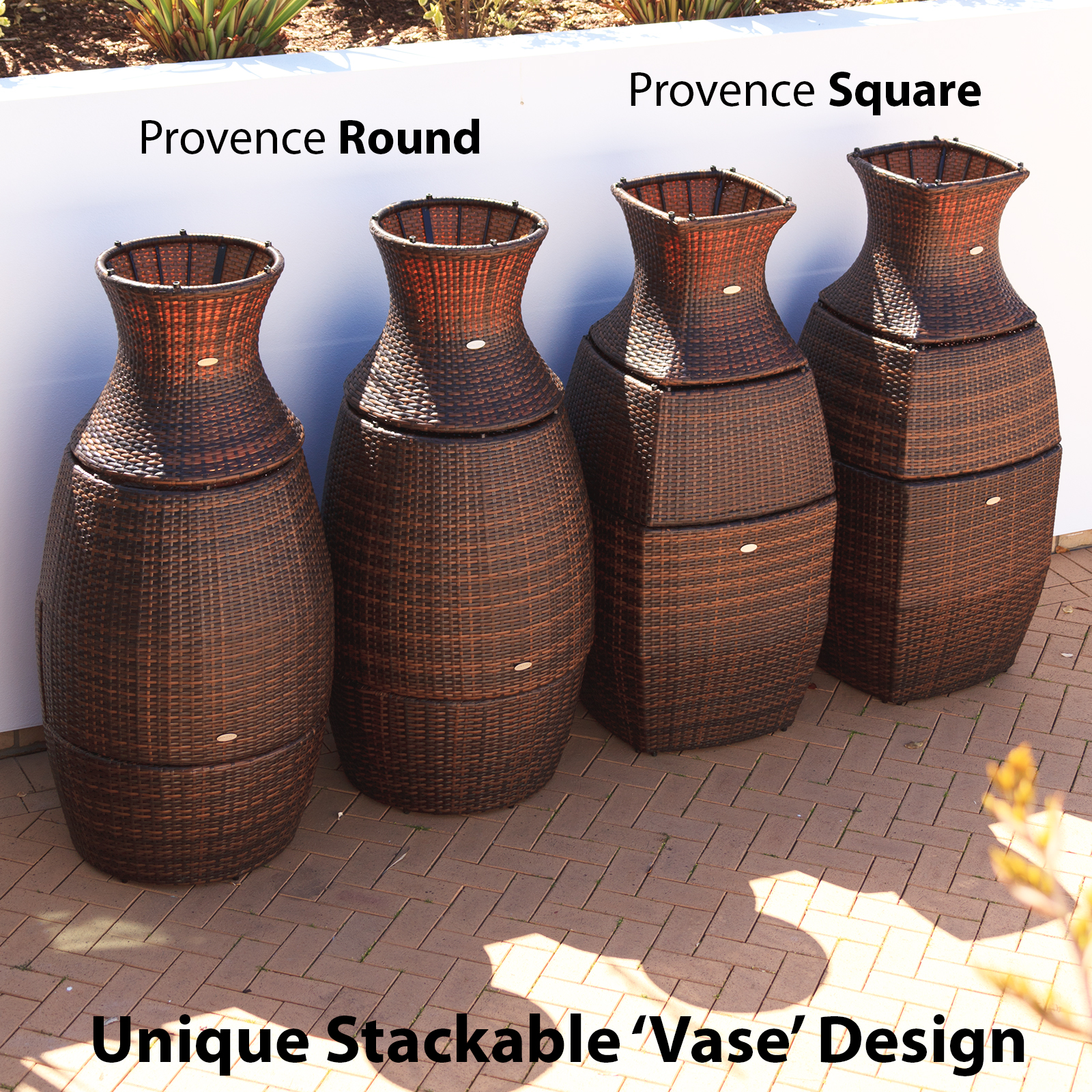 provence rattan 2 seater round tea for two set in cappuccino