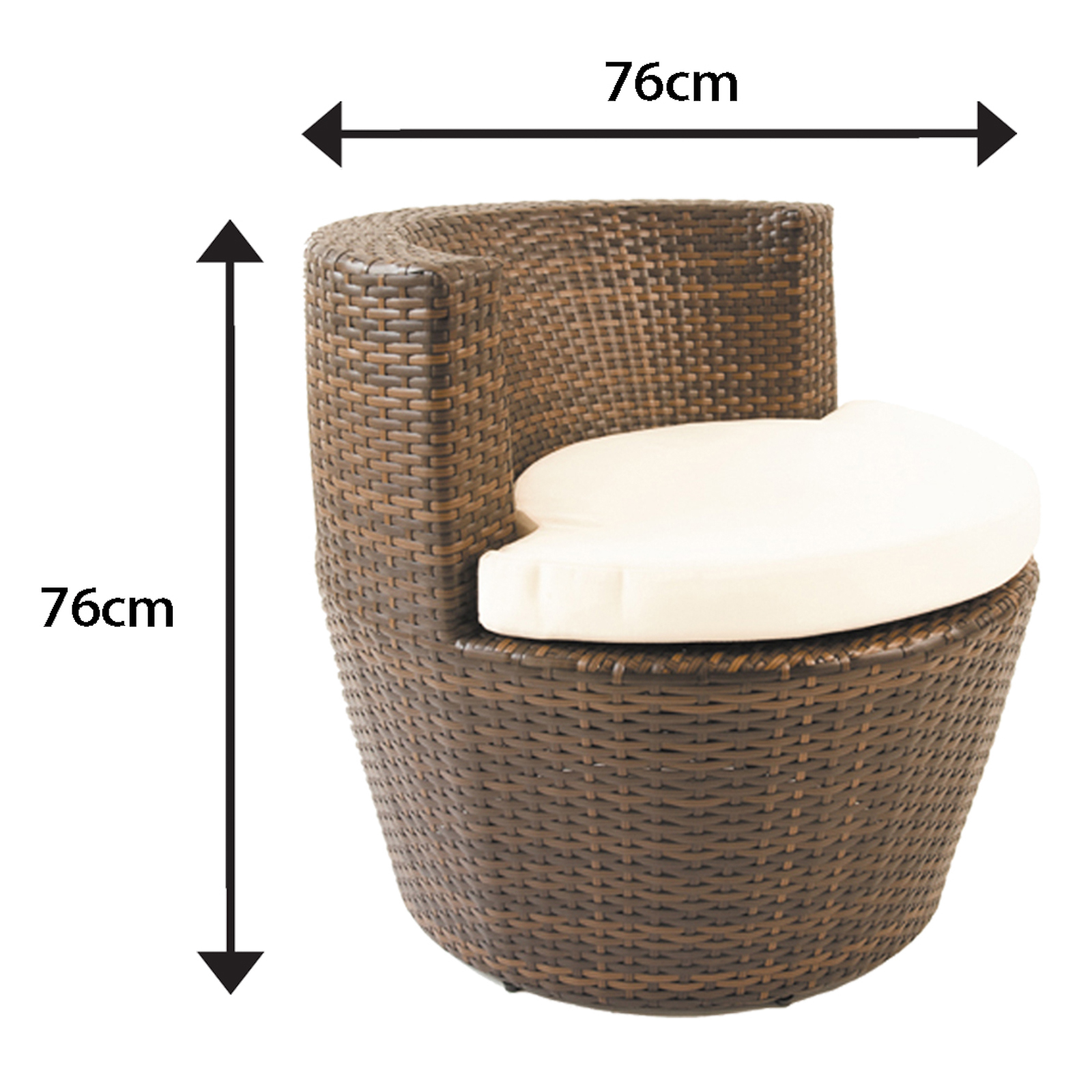 provence rattan 2 seater round tea for two set in cappuccino