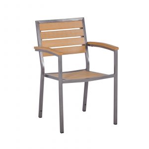 macchiato syn teak arm chair in teak asian