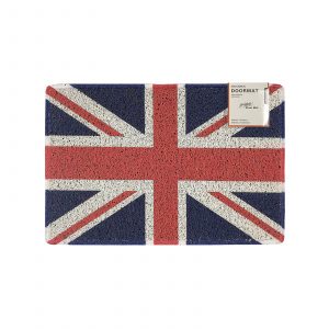 union jack small printed doormat with rubber back