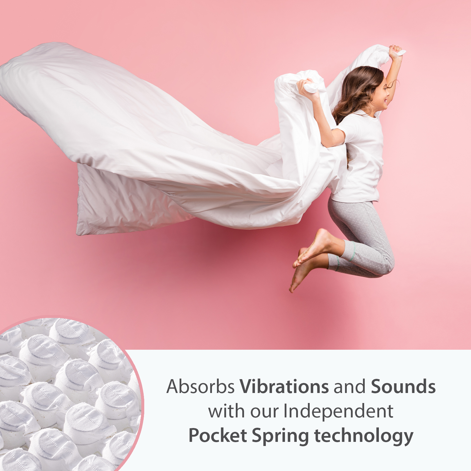 tranquil single medium cool gel memory foam pocket sprung mattress