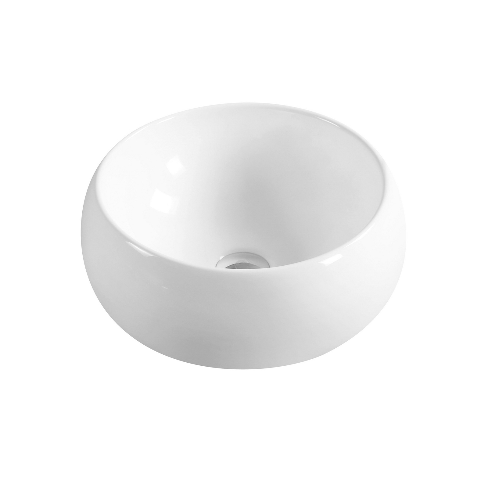 7812 ceramic domed round countertop basin