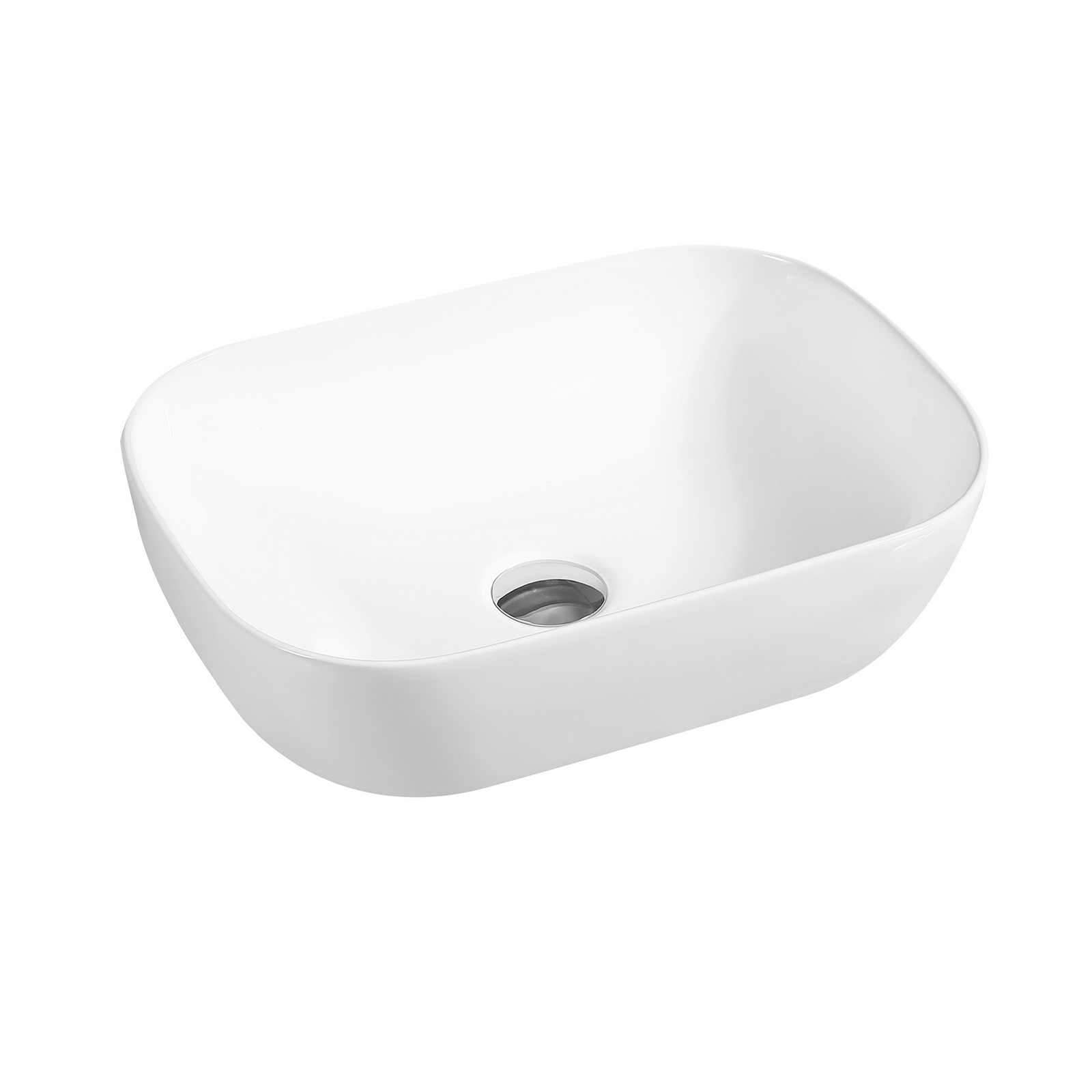 7840 ceramic vert oblong countertop basin