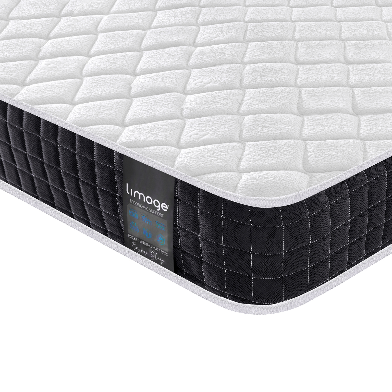cloud double medium pillow top pocket sprung mattress