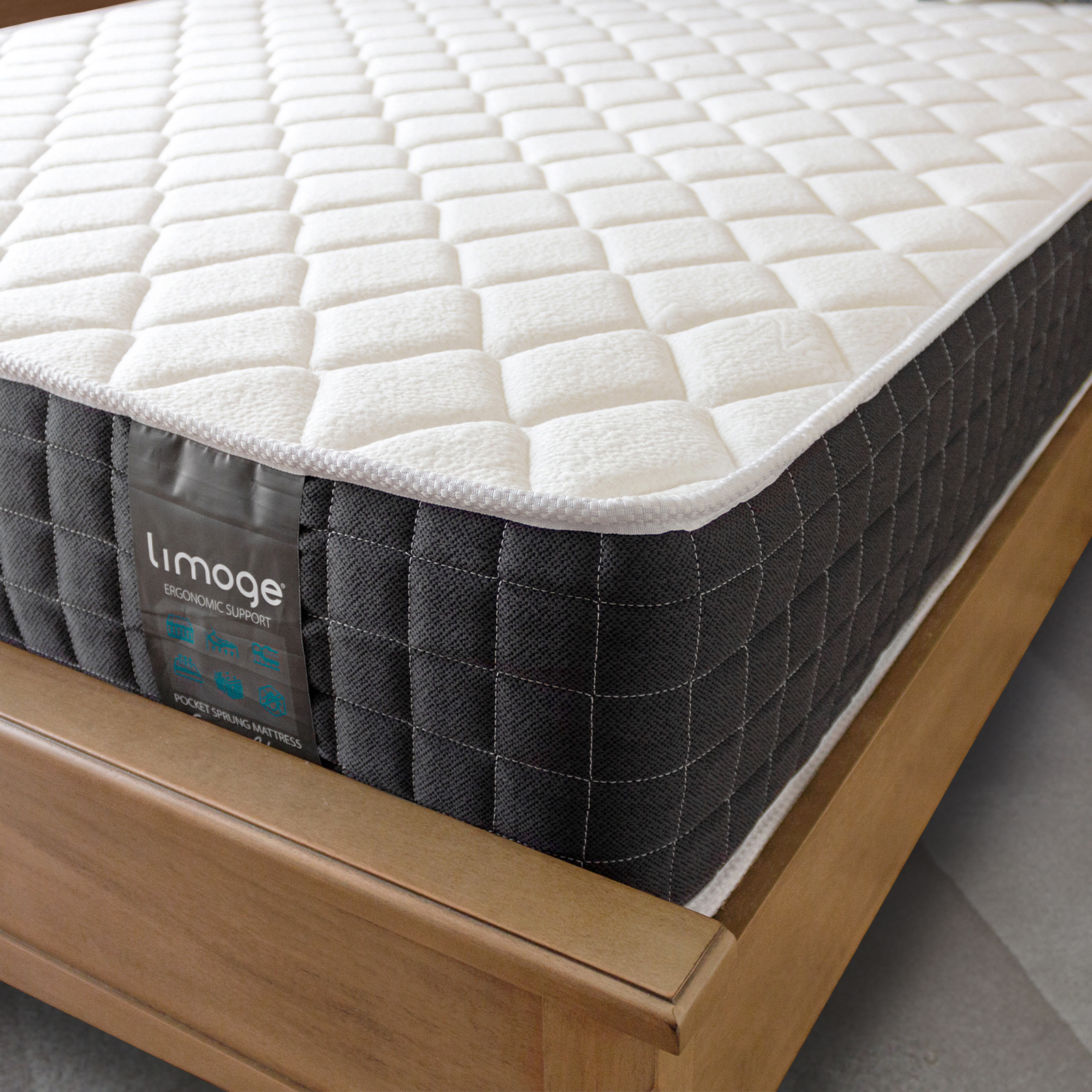 cloud double medium pillow top pocket sprung mattress