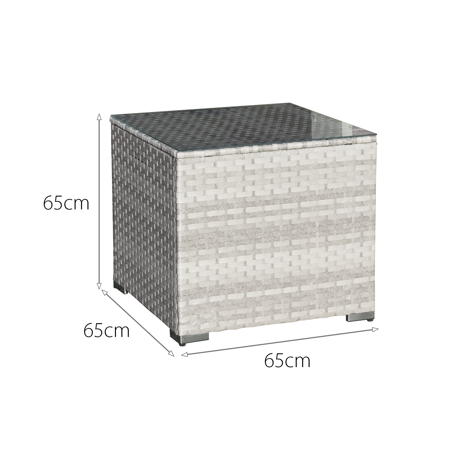 malta rattan 9 seat u shape set in dove grey