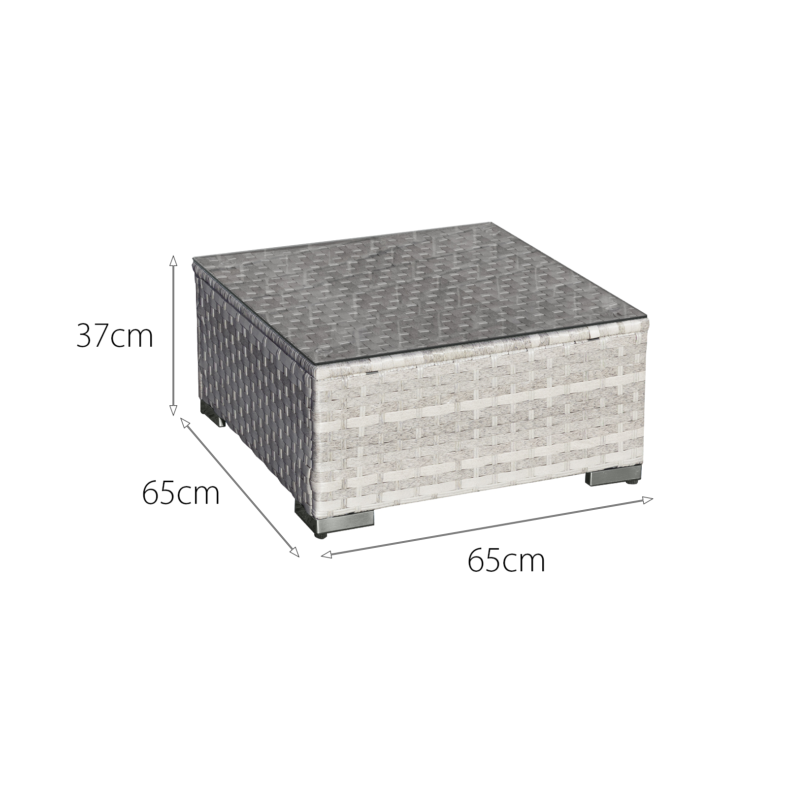 malta rattan 9 seat u shape set in dove grey