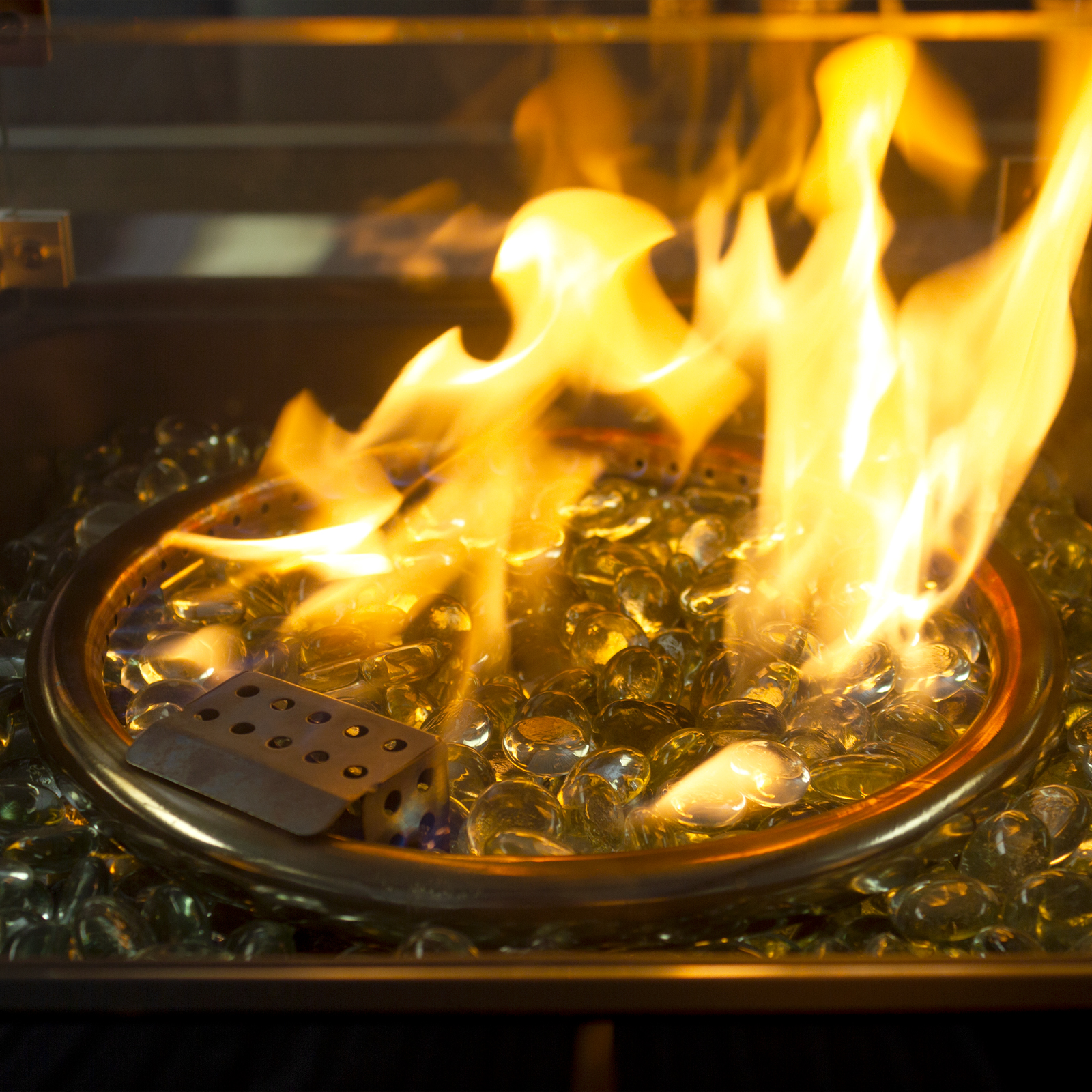 trinidad deluxe rattan 8 seat firepit modular set in dove grey