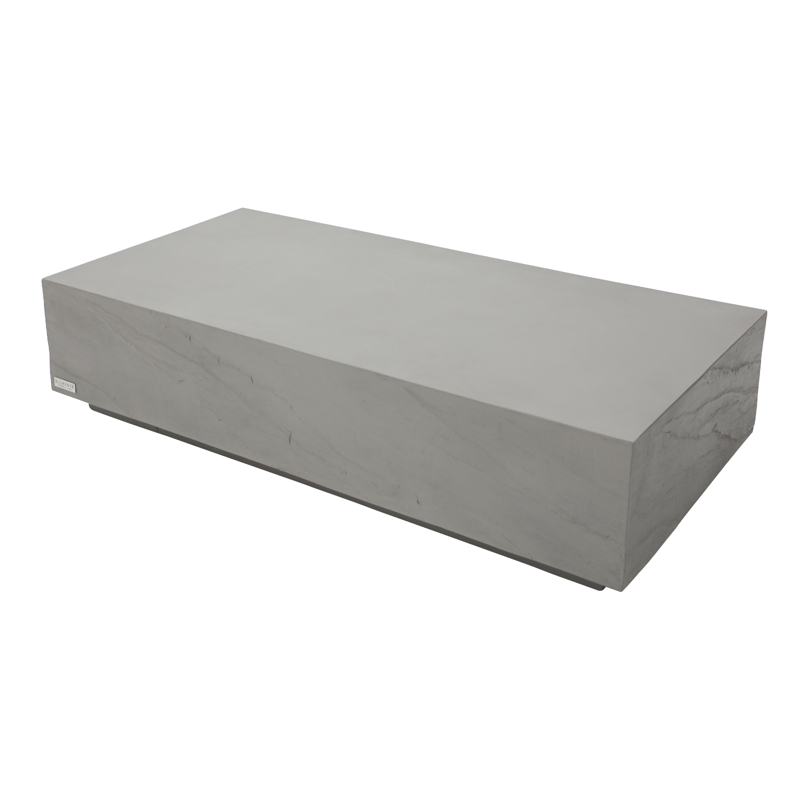 colorado grc rectangular coffee table in space gray