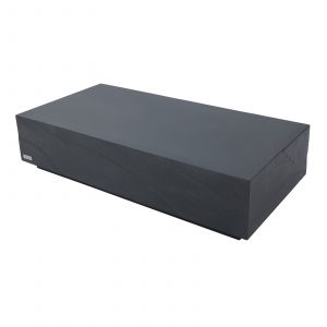 colorado grc rectangular coffee table in slate black