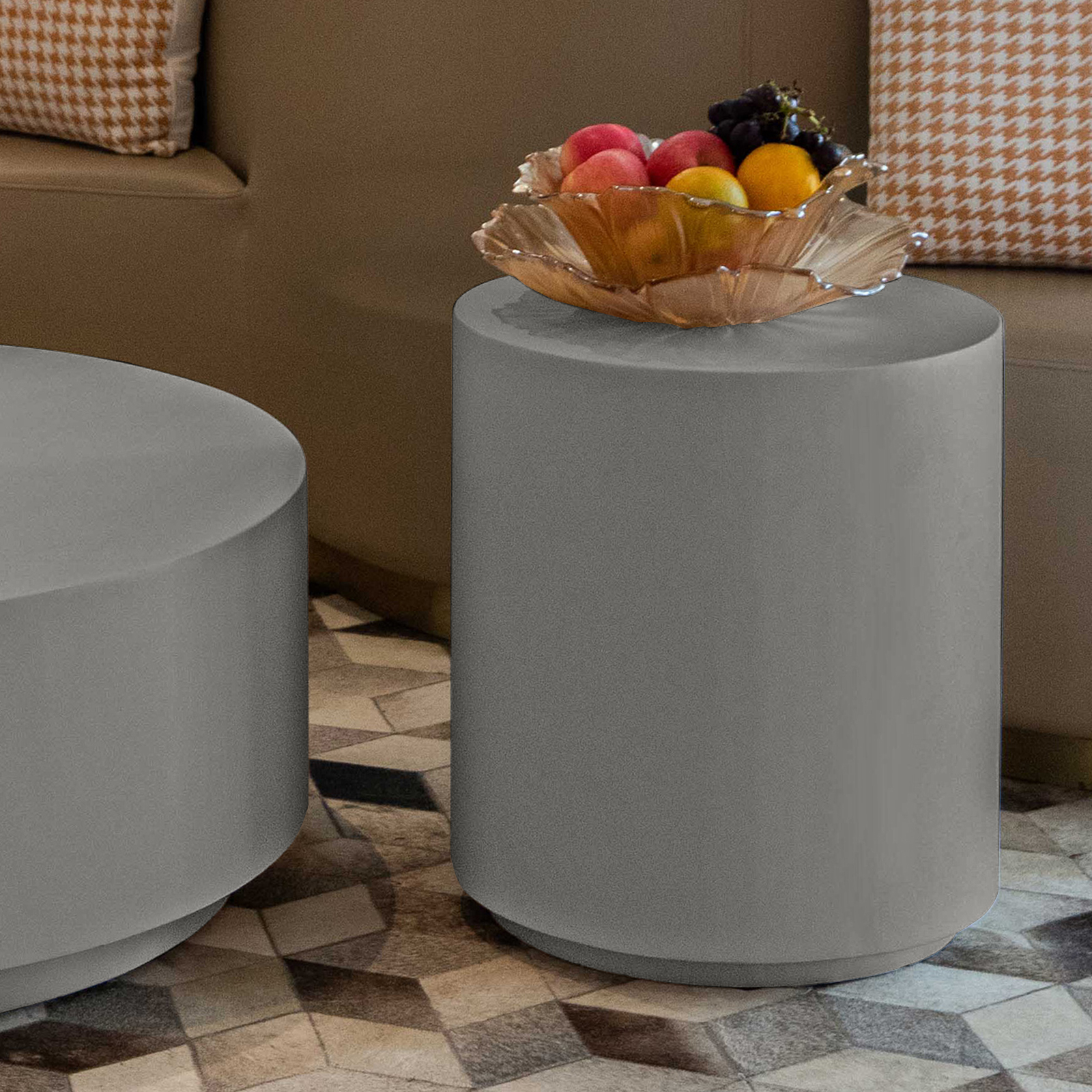 rome grc side table in space gray