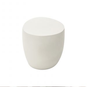ikaria grc side table in cream white