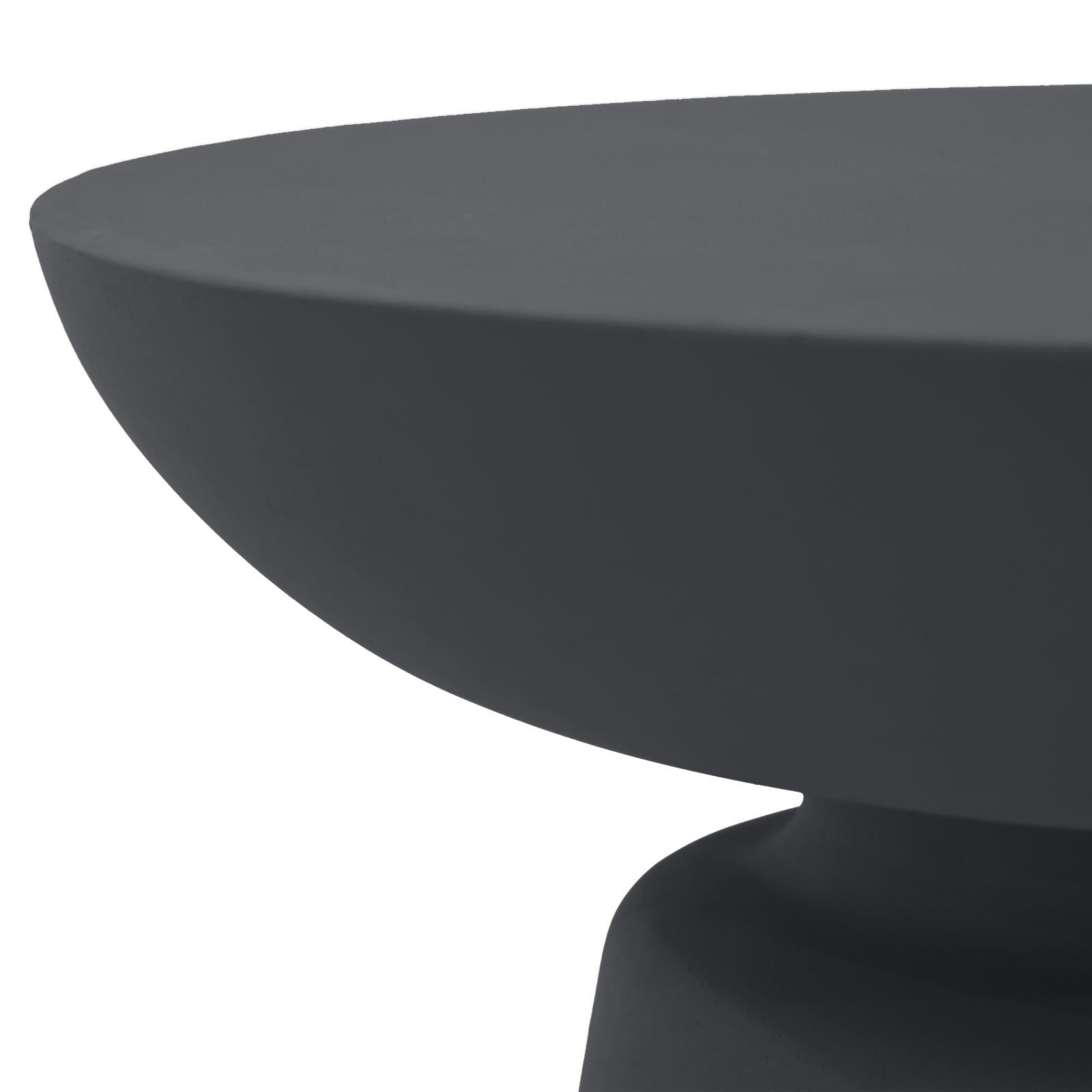kylix grc side table in slate black