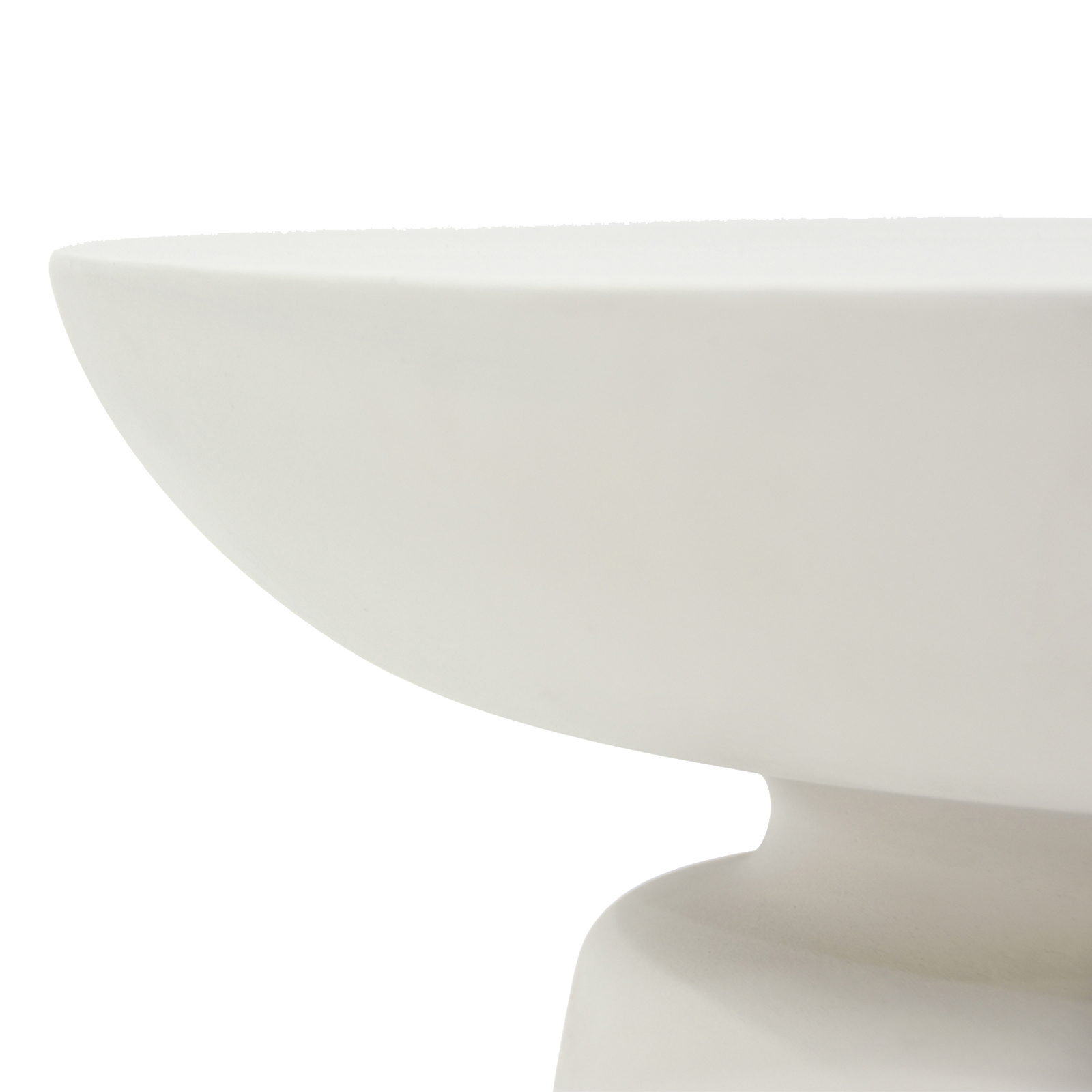 kylix grc side table in cream white