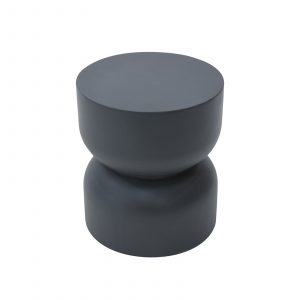 chronos grc side table in slate black