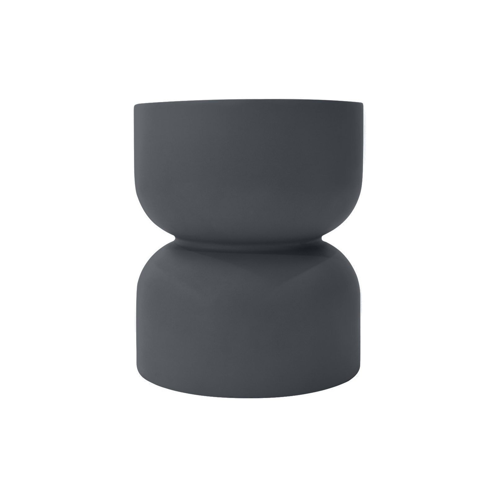 chronos grc side table in slate black
