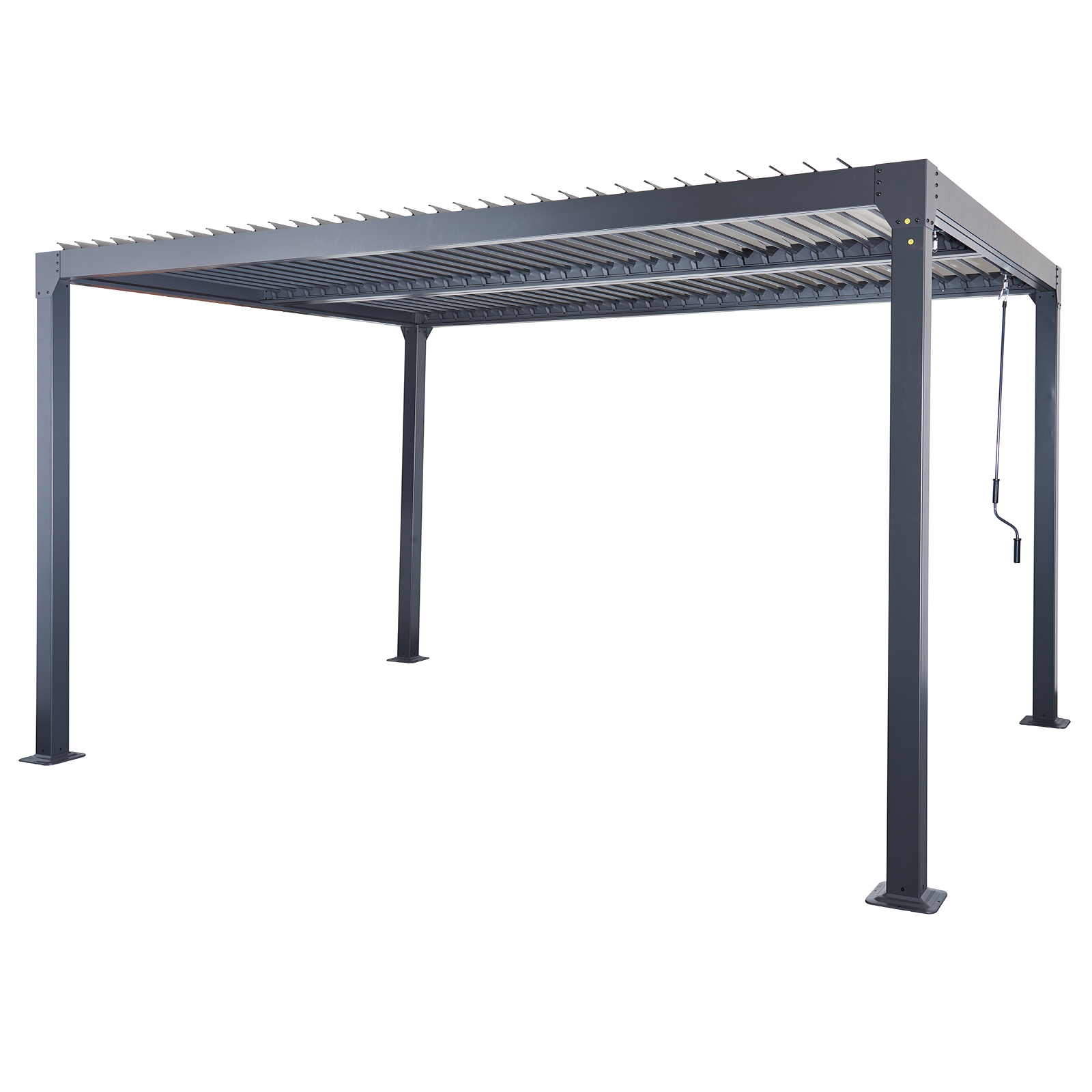 aluminium 4m rectangular louvered pergola