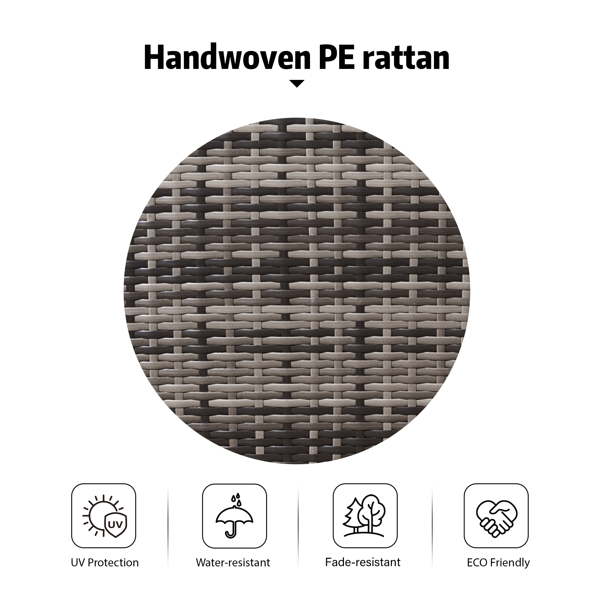 acorn rattan 6 seat corner sofa set in walnut grey