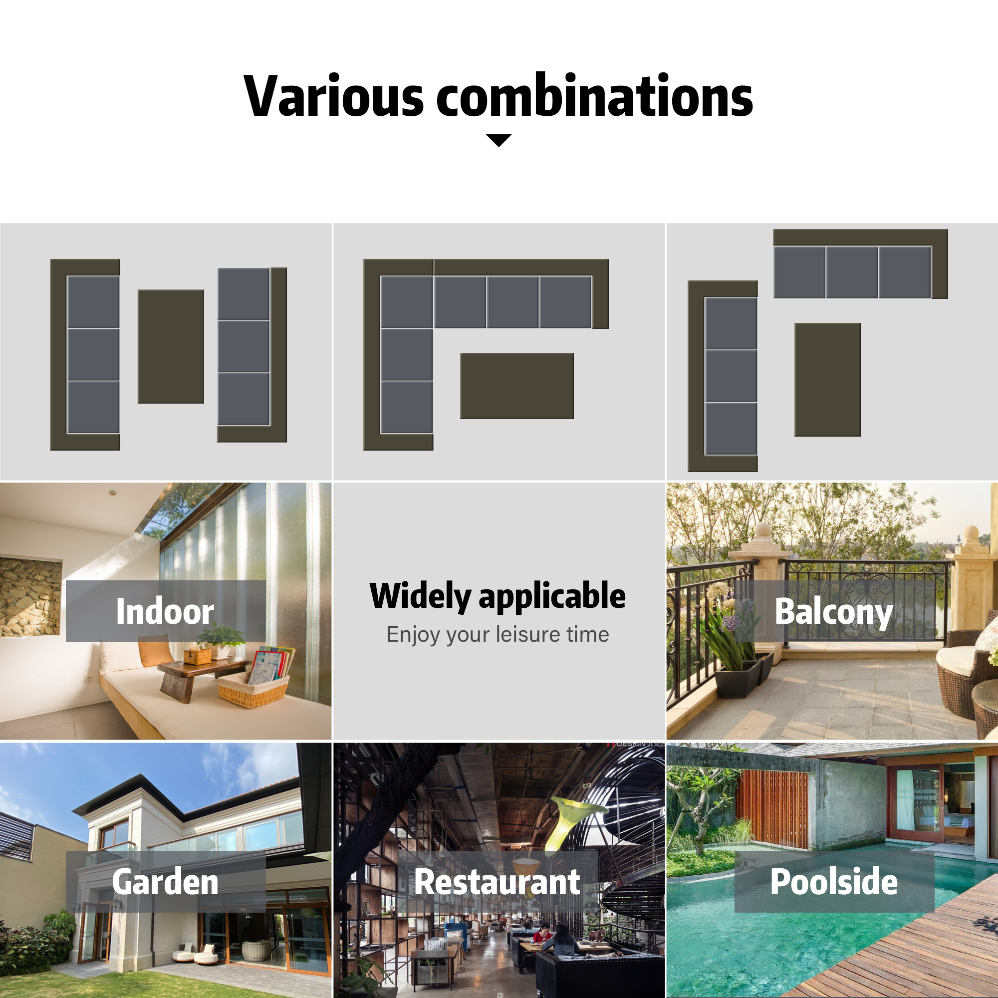 acorn rattan 6 seat corner sofa set in walnut grey