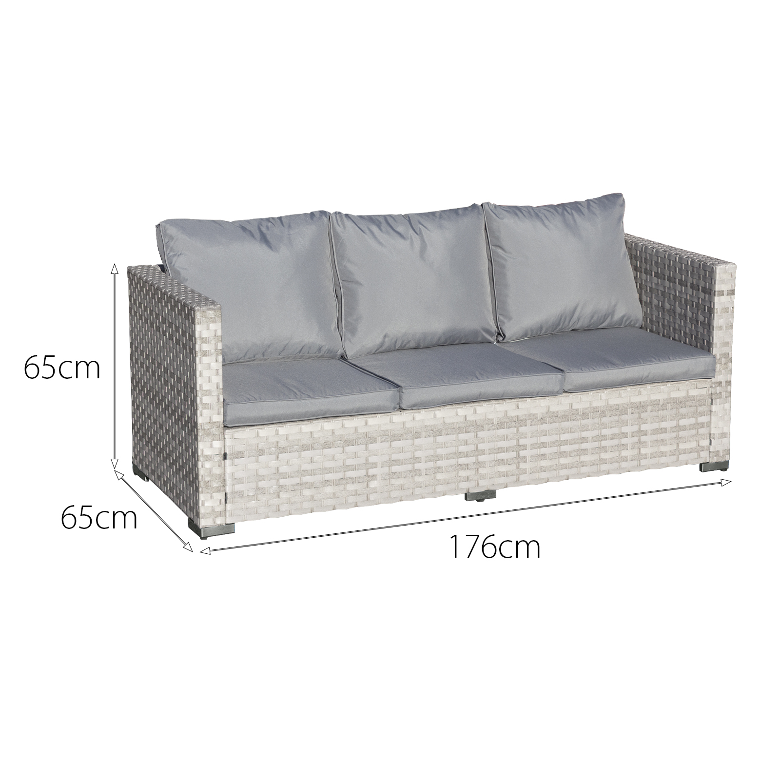 malta rattan 8 seat rising firepit corner set in dove grey