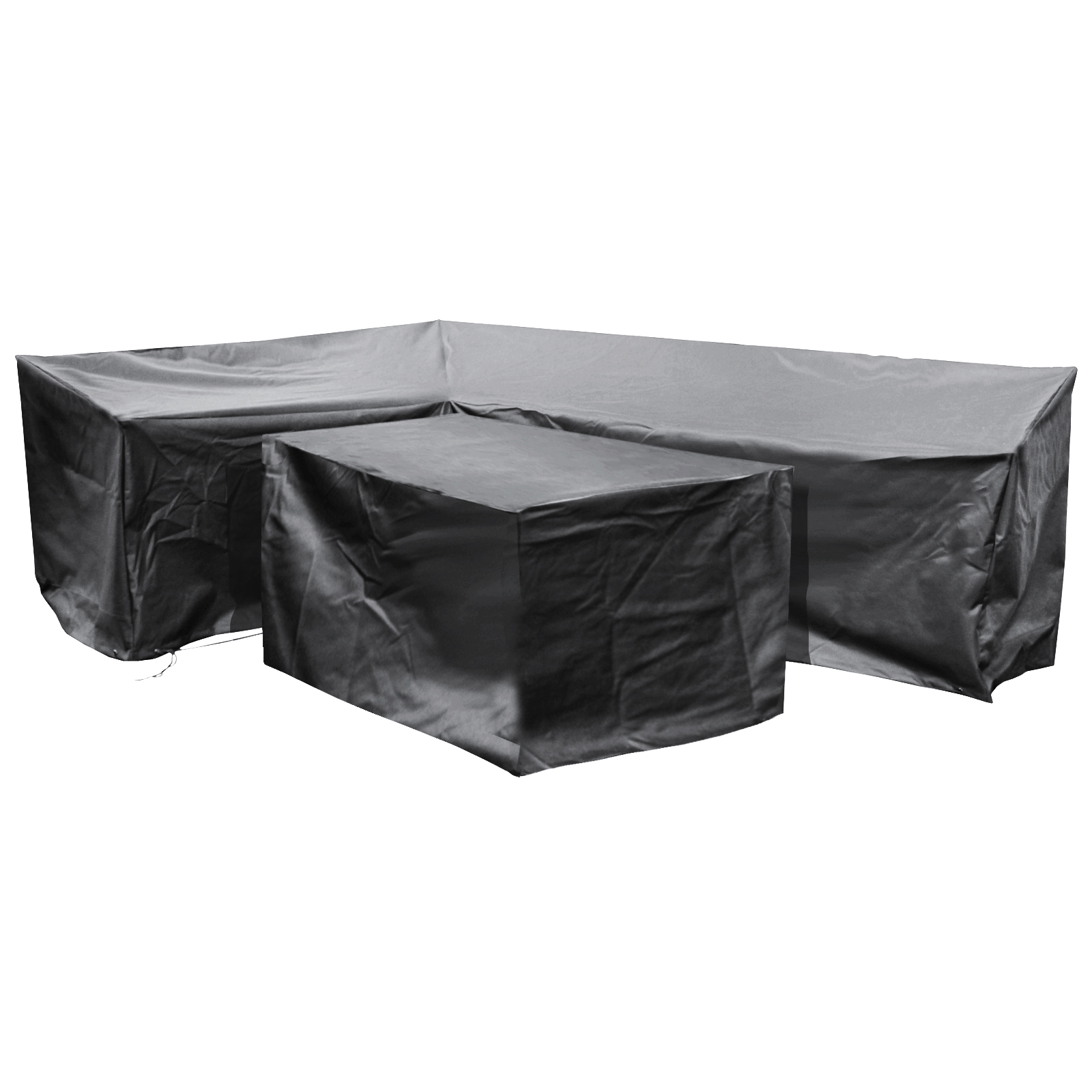 fiji ezbreathe left l shape patio set cover in black