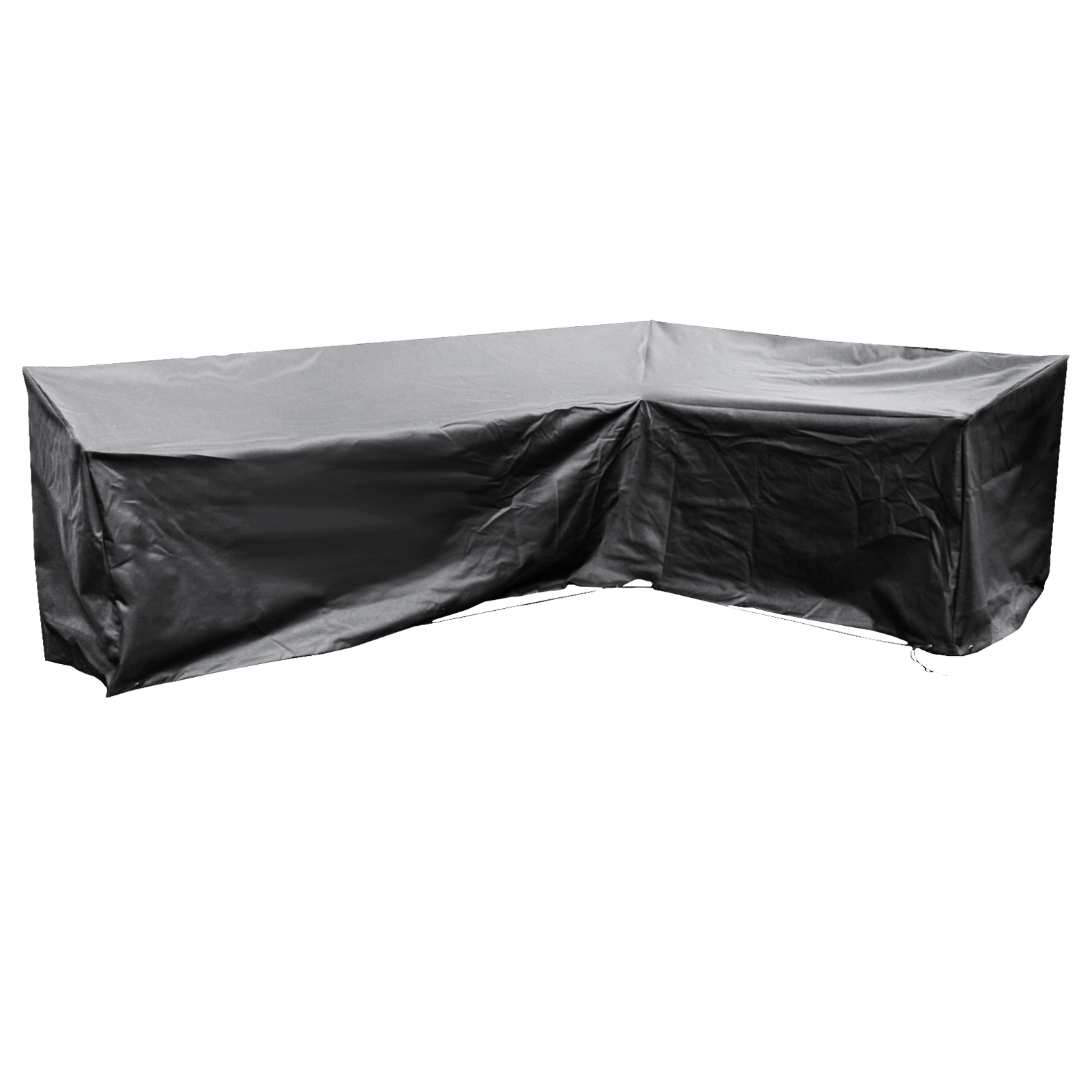 ezbreathe large right l shape sofa cover in black