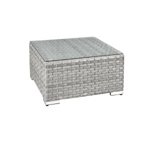 malta rattan coffee table in dove grey