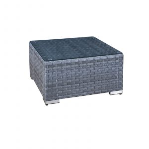 malta rattan coffee table in ocean grey