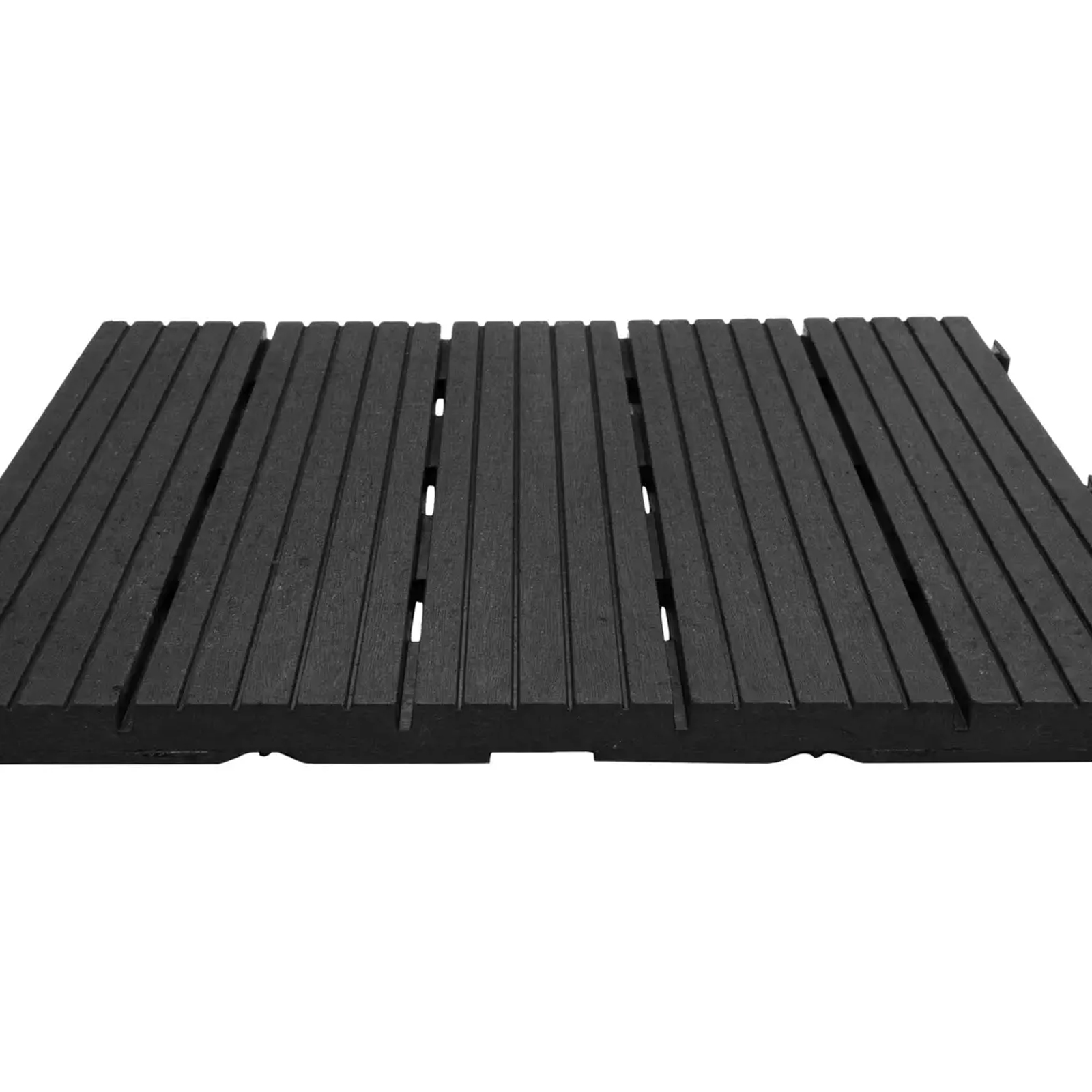cosmpolitan (pack of 10) eco interlocking 30x30cm decking tiles in graphite